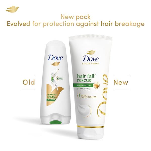 Dove Hair Fall Rescue Conditioner 335 ml|| Hair Fall Control for Smooth|| Frizz Free Hair - Deep Conditions Dry and Damaged Hair for Men & Women