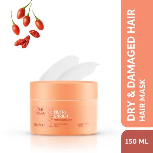 Wella Professionals Invigo Nutri-Enrich Hair Mask | 150 ml | Nourishing, Hydrating Hair Treatment for Dry & Damaged Hair