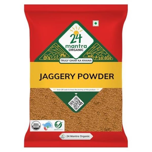 24 Mantra Organic Unbleached Jaggery Powder 1 Kg