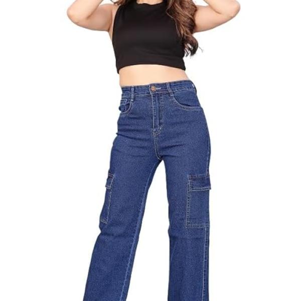 WOMEN CARGO JEANS