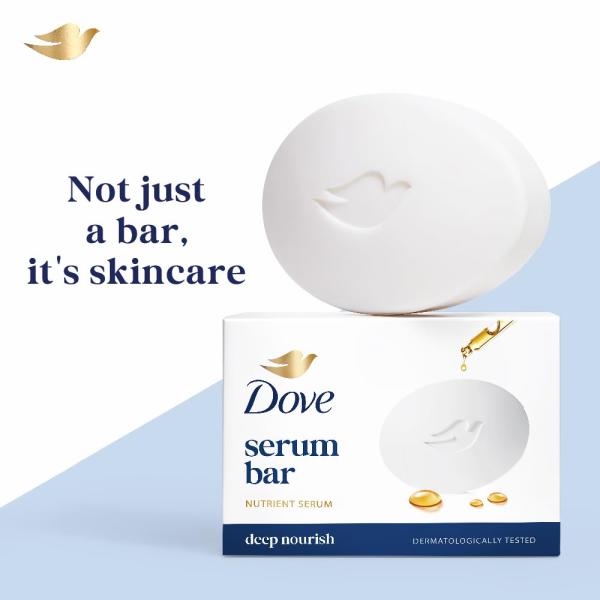 Dove Serum Bar | with Nutrient Serum | Deep Nourish | 1000g (125g x 8)
