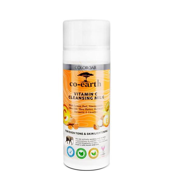 Colorbar Co-earth Vitamin C Face milk 200ml I Promote even-toned skin I Effectively removes dirt