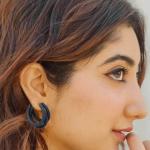  Triple Hoop Earrings Black