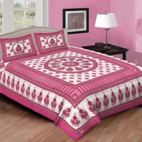 Cotton Double Bedsheet (Pack of 1)