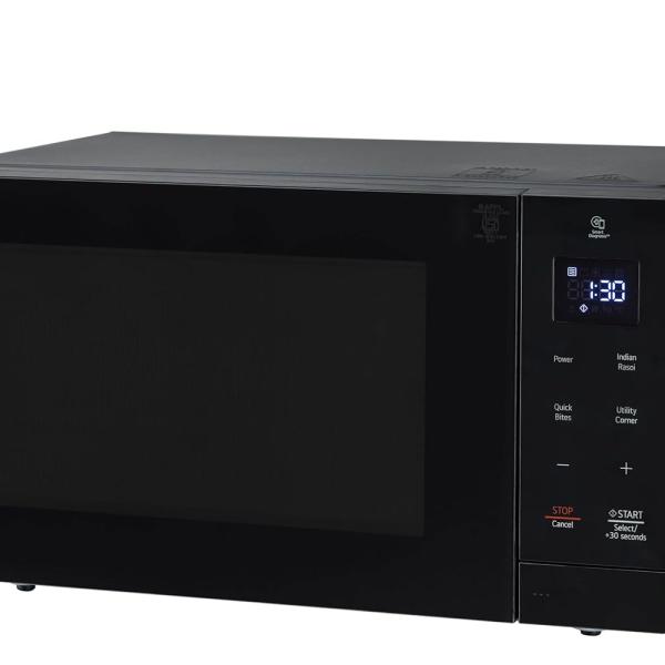 LG 30 L Solo Microwave Oven (MS3032BK, Black, 44 Auto Cook Menu, Steam Clean, Anti-bacterial cavity)