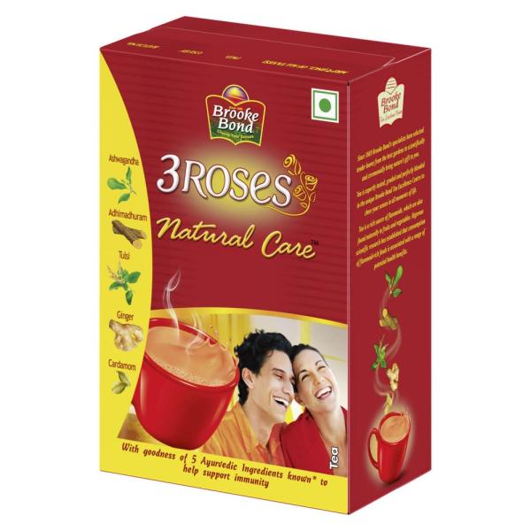 Brooke Bond 3 Roses Natural Care Tea, With 5 Ayurvedic Ingredients, 250 G