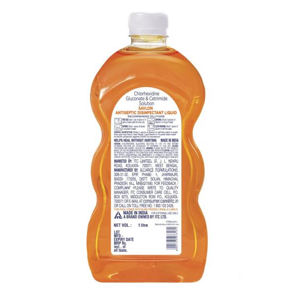 Savlon Antiseptic Disinfectant Liquid for First Aid, Personal Hygiene, and Home Hygiene - 1000ml