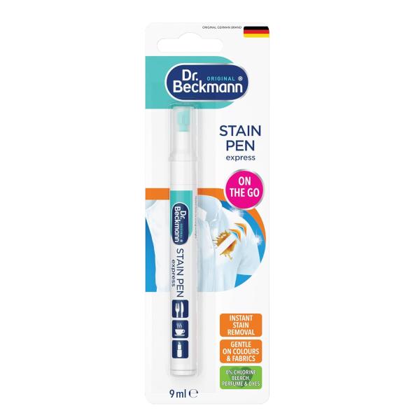 Dr Beckmann Stain Remover Pen, 9ml | Effective Pocket-Size Stain Remover | Quick, Handy and Easy to Use | Pack of 2