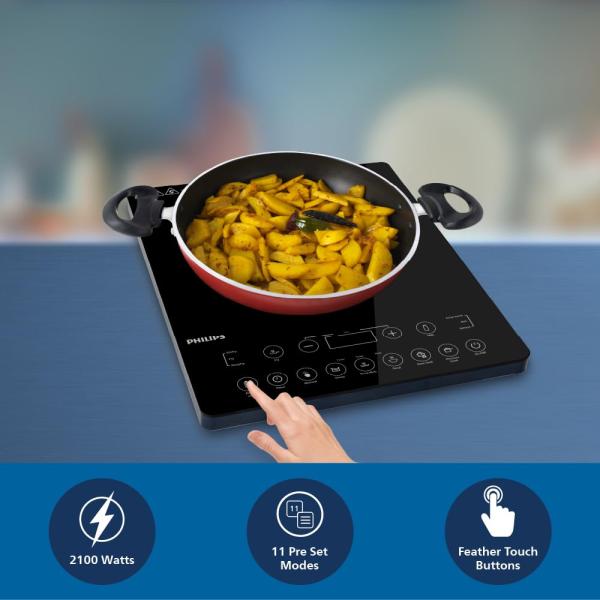 Philips HD4995/00 2100W Induction Cooktop With Soft Touch Panel