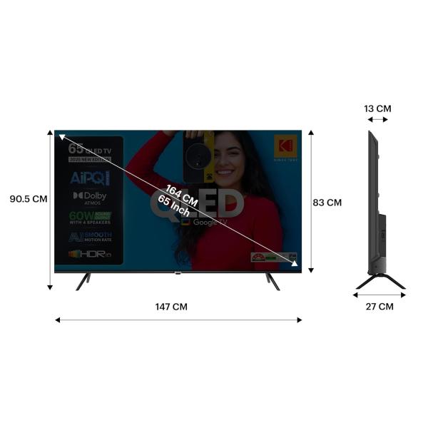 Kodak 164 cm (65 inches) Matrix Series UHD 4K QLED Google TV 65ST5035