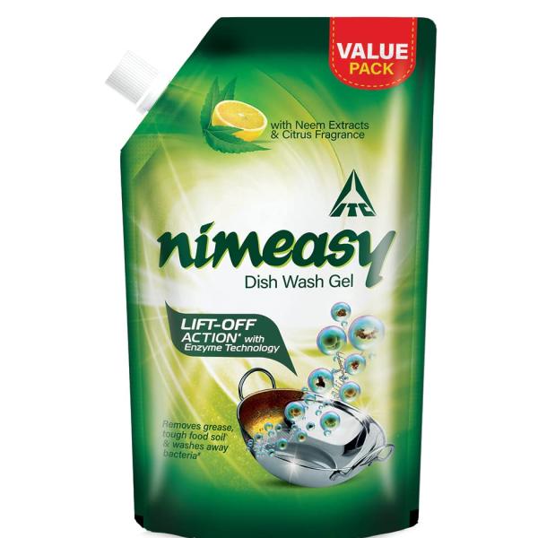 Nimeasy Dishwash Liquid Gel Refill Value Pack, Kitchen Cleaner, Utensil Cleaner Liquid