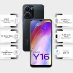 Vivo Y16 (Stellar Black, 4GB RAM, 64GB Storage)