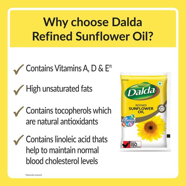 Dalda Refined Sunflower, 840g (Pouch)
