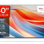 TCL 101 cm (40 inches) Metallic Bezel-Less Full HD Smart Android LED TV 40L4B (Black)