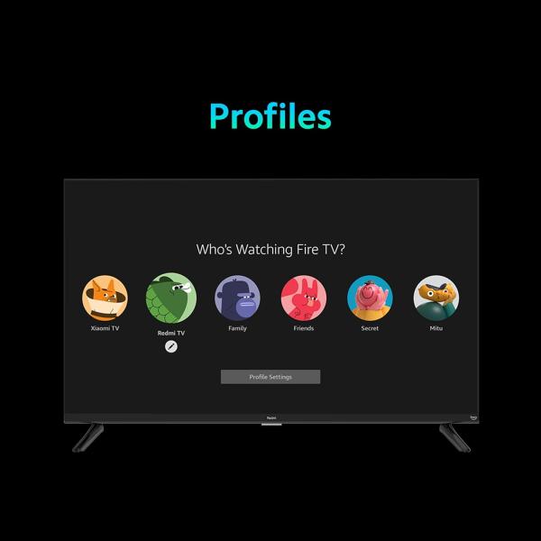 Redmi Xiaomi 80 cm (32 inches) F Series HD Ready Smart LED Fire TV L32MA-FVIN (Black)