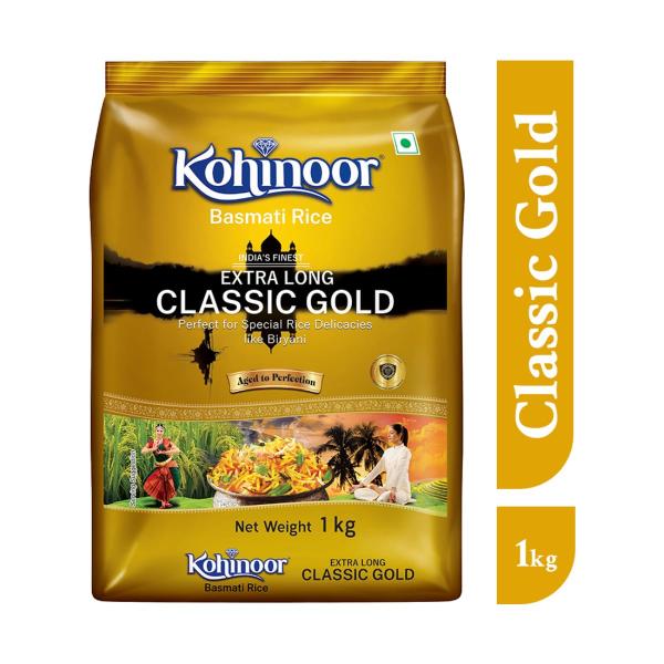 Kohinoor Classic Gold Basmati Rice, 1 kg