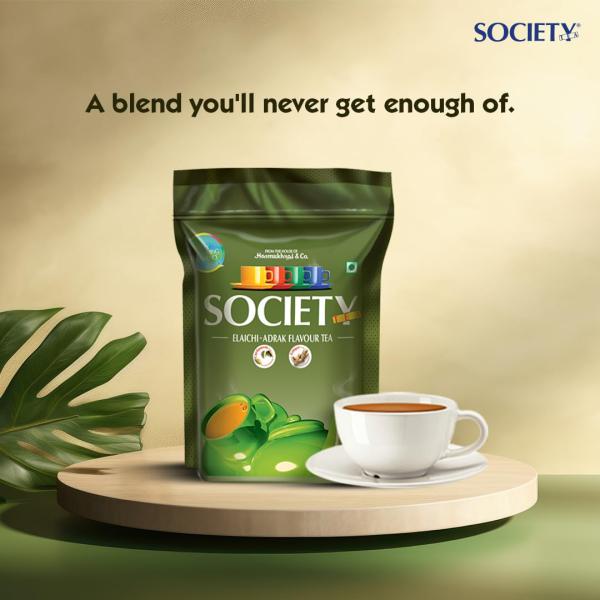 Society Elaichi Adrak Chai | 250 g Pouch | Pack of 1 | Society Tea | Ginger & Cardamom
