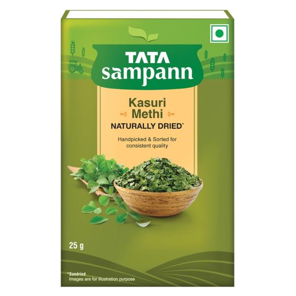 Tata Sampann Kasuri Methi, 25 g, Naturally Sun Dried