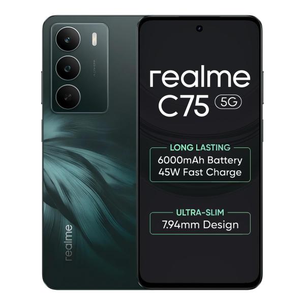 realme C75 Smartphone 4+128GB Midnight,