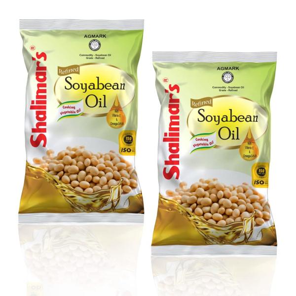 SHALIMARS Soyabean Oil 1Ltr Pack Of 2