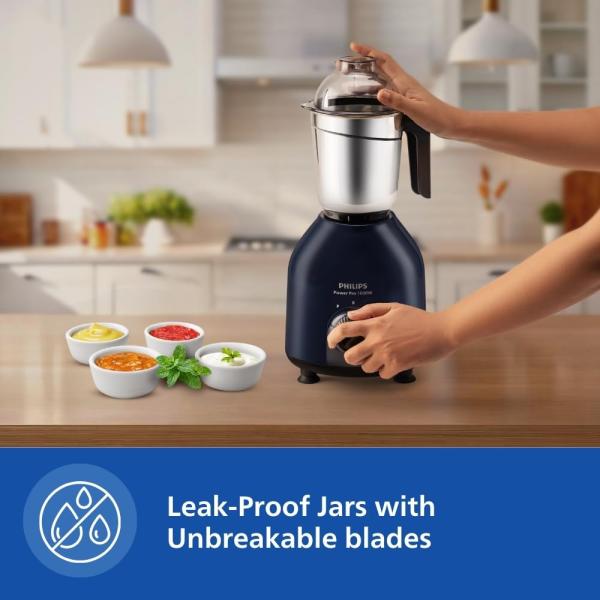 Philips Plastic Hl7714/01, 1000 Watts Powerpro Motor Mixer Grinder,