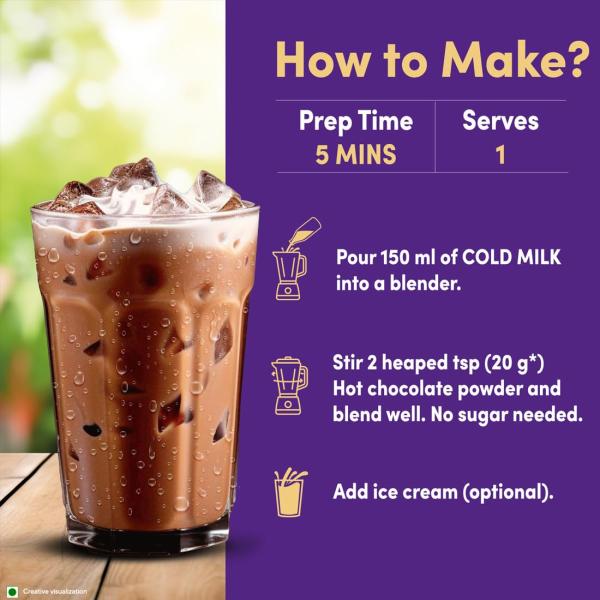 Cadbury Hot Chocolate Drink Powder Mix, 200 gm