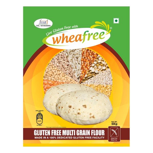 Wheafree Multigrain Gluten Free Atta (5Kg) (Pack of 1)
