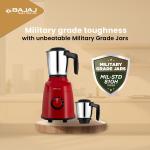 Bajaj Military Series Rex 750W 4 Jar Mixer Grinder