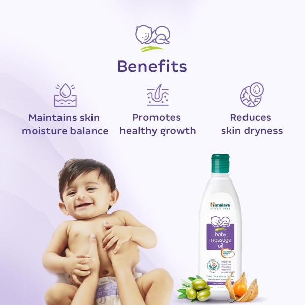 Himalaya Baby Massage Oil (500ml) + Gentle Baby Lotion (400ml) - Combo Set | No.1 Doctor Recommended Brand