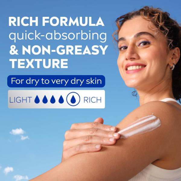 NIVEA Nourishing Body Milk 600ml Body Lotion with Hyaluronic Acid | 72Hr Hydration |