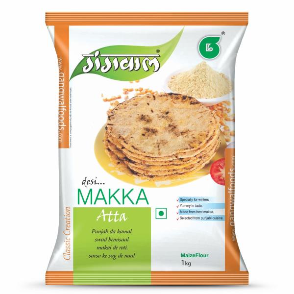 Gangwal Makka Atta 1Kg | Authentic Punjabi Makki ka Atta