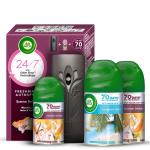 Air wick Freshmatic Refill Life Scents Turquoise Oasis - 250 Ml & Freshmatic Complete Kit - Automatic Air Freshener - Summer Delights (250 Ml) Combo,Spray