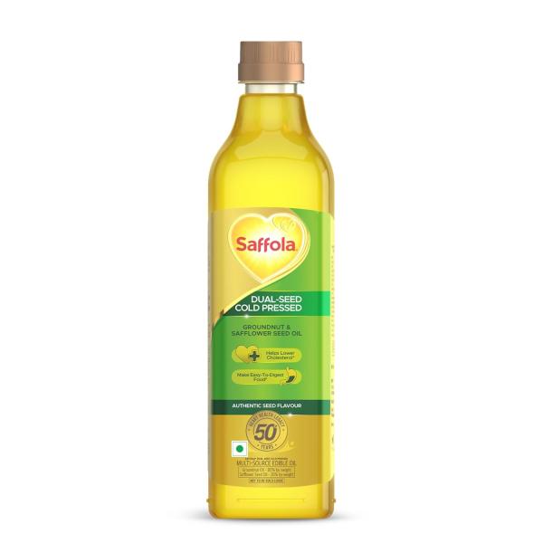 Saffola Cold Pressed Oil, Goodness of 2 - Groundnut & Safflower