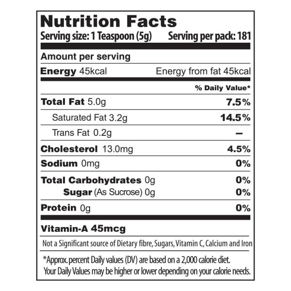 Gowardhan Pure Cow Ghee Pouch 1 Liter