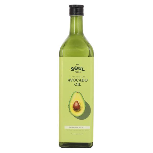 The Soul Foods Avocado Oil | Cold Pressed Oil for Cooking Frying Roasting Sauteing