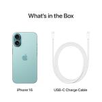 iPhone 16 256 GB: 5G Mobile Phone with Camera Control, A18 Chip and a Big Boost in Battery Life. Works with AirPods; Teal