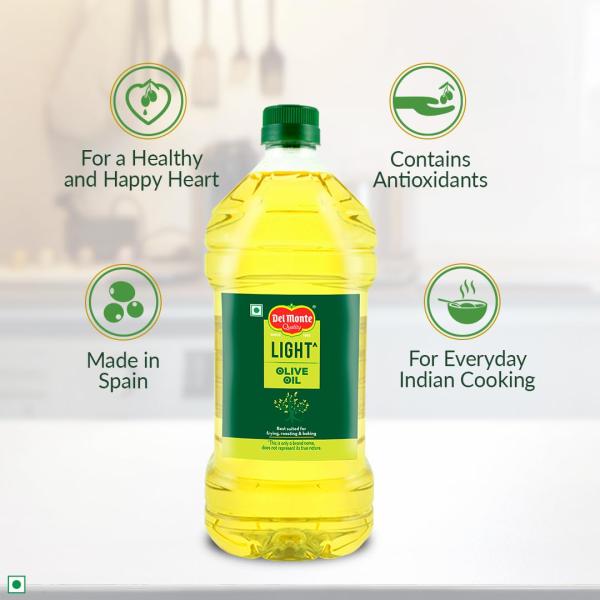 Del Monte Light Olive Oil (Imported) | Extra Light in Flavour & Aroma | Ideal for Everyday