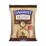 Daawat Brown, Cooks in 15-minute, Full Bran Intact, Fibre-Rich Basmati Rice, 5 Kg