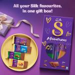 Cadbury Dairy Milk Silk Miniatures Premium Assorted Chocolate Gift pack, 240 g