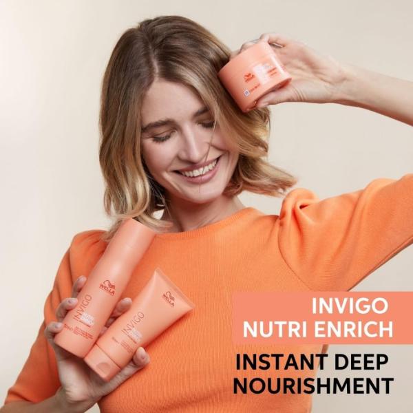 Wella Professionals Invigo Nutri-Enrich Hair Mask | 150 ml | Nourishing, Hydrating Hair Treatment for Dry & Damaged Hair