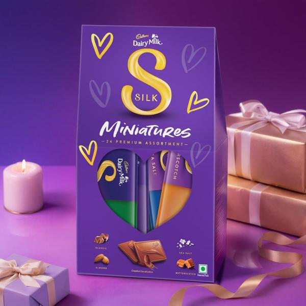 Cadbury Dairy Milk Silk Miniatures Premium Assorted Chocolate Gift pack, 240 g