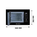 Faber 20L Built-In Oven Black Finish Microwave Oven With Touch Control,Auto Cook Menus & Auto Power Off Protection,Grill Convection Defrost & Combination Cooking 1Yr Warranty