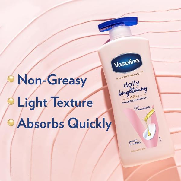 Vaseline Daily Brightening Body Lotion For Healthy & Glowing Skin with Niacinamide 400ml