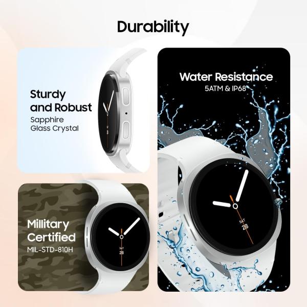 Samsung Galaxy Watch8 (44mm, LTE, Graphite) with 3nm Processor