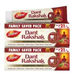 Dabur Dant Rakshak Ayurvedic Toothpaste - 700g (175g x 4) | With Goodness Of 32 Ayurvedic Herbs