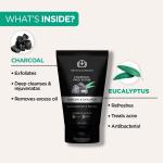 The Man Company Charcoal Tan Removal Face Scrub for Glowing Skin | Anti Acne, Blackhead Remover for Oily Skin