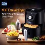 KENT Ezee Air Fryer |1200 W & 2.5L Capacity | Rapid Hot Air Technology | Fry, Grill, Roast, & Bake
