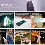 Oppo K12x 5G with 45W SUPERVOOC Charger in-The-Box (Breeze Blue, 128 GB) (6 GB RAM)