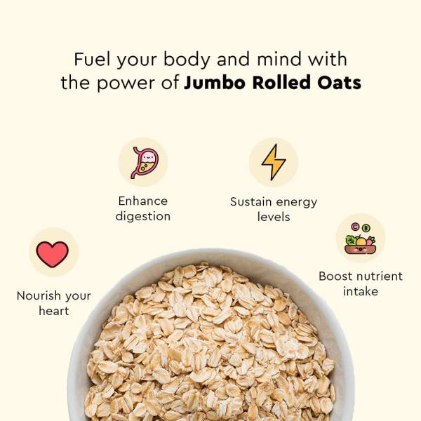 Nourish You Rolled Oats 1.2 kg – 100% Wholegrain Oatmeal