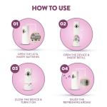 Air wick Freshmatic Refill Life Scents Turquoise Oasis - 250 Ml & Freshmatic Complete Kit - Automatic Air Freshener - Summer Delights (250 Ml) Combo,Spray